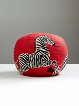 Scalamandre Zebras 12 DIA - Masai Red Decorative Pillow