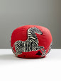 Scalamandre Zebras 12 DIA - Masai Red Decorative Pillow