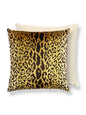 Scalamandre Leopardo 22 X 22 - Gold & Black / Beige Decorative Pillow