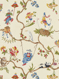 Scalamandre Ming Circus Multi on Beige Wallcovering