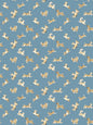 Scalamandre Fete De Chien Denim and Tan Wallcovering