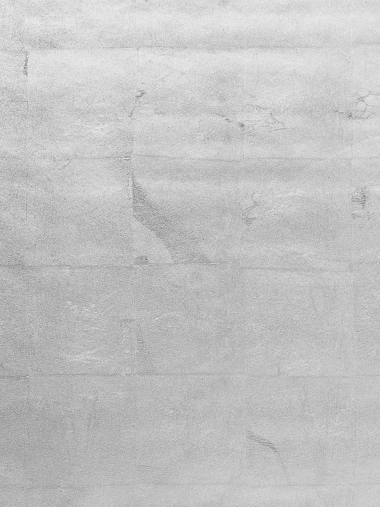 Scalamandre Silver Leaf Silver Metal Wallcovering