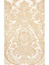 Scalamandre Luciana Damask Print Sand Wallcovering