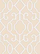 Scalamandre Ming Fretwork Alabaster Wallcovering