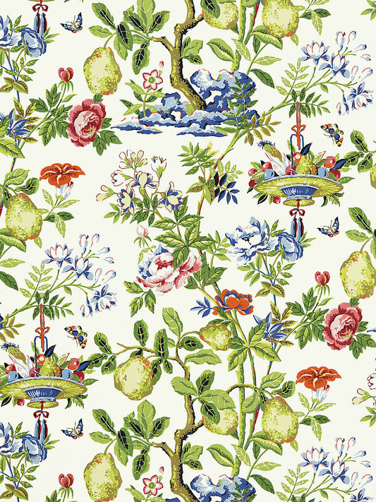 Scalamandre Shantung Garden Bloom Wallcovering