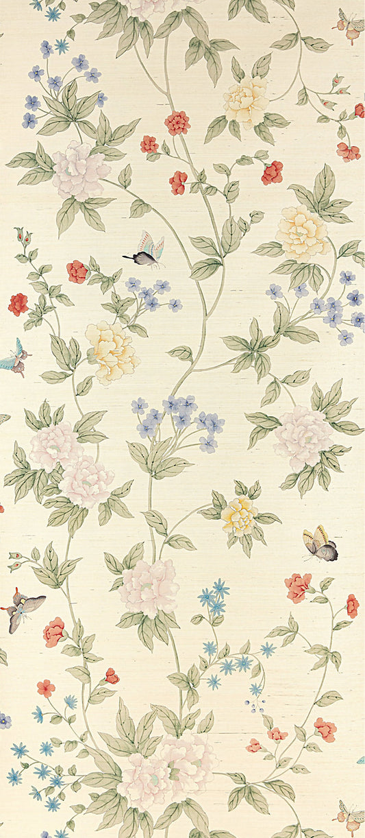 Scalamandre Luoyang Garden Sisal Document Wallcovering