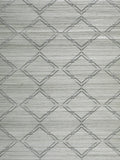 Scalamandre Monroe Embroidered Grasscloth Glacier Wallcovering
