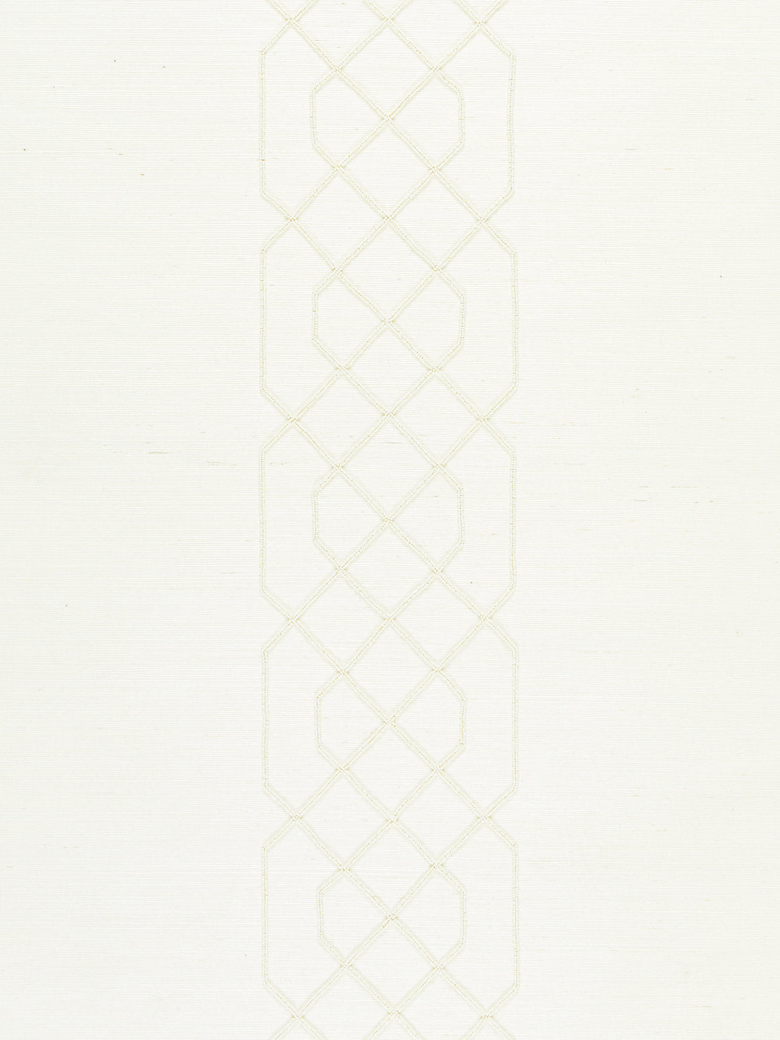 Scalamandre Adelaide Beaded Sisal Ivory Wallcovering