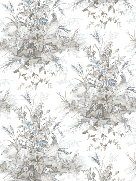 Scalamandre Edwin's Covey Grisaille Wallcovering