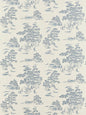 Scalamandre Katsura Embroidered Toile Sky Wallcovering