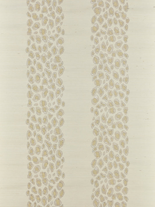 Scalamandre Catwalk Embellished Grasscloth Pearl Wallcovering