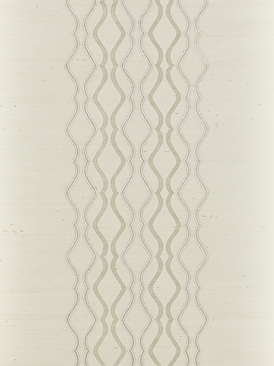 Scalamandre Valentina Embellished Sisal Frost Wallcovering