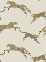 Scalamandre Leaping Cheetah Dune Wallcovering