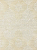 Scalamandre Taj Embroidered Sisal Chai Wallcovering