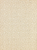 Scalamandre Fret Mosaic Grasscloth Sand Wallcovering