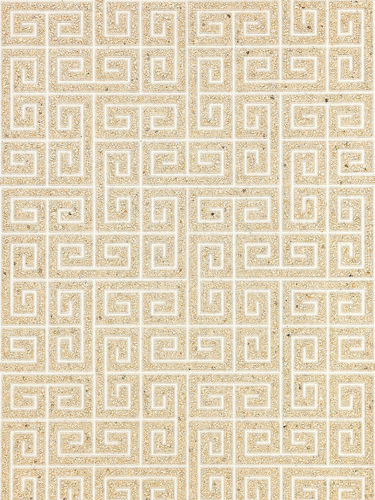 Scalamandre Fret Mosaic Grasscloth Sand Wallcovering
