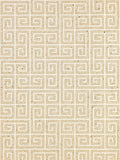 Scalamandre Fret Mosaic Grasscloth Sand Wallcovering