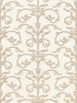 Scalamandre Saxony Scroll Latte Wallcovering