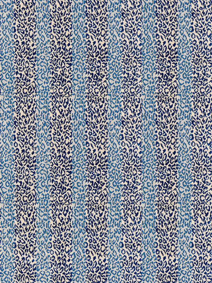 Special Order Scalamandre Corbet Blue White Animal Skin Velvet Cotton MSRP USD 820/Y