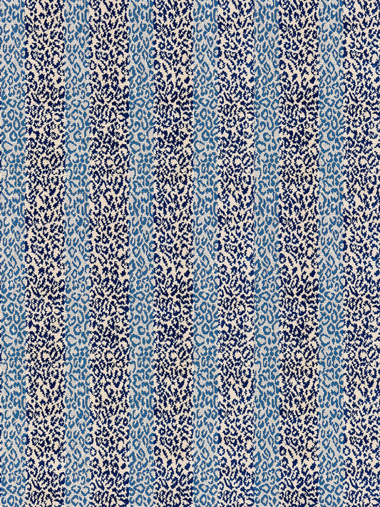 Special Order Scalamandre Corbet Blue White Animal Skin Velvet Cotton MSRP USD 820/Y