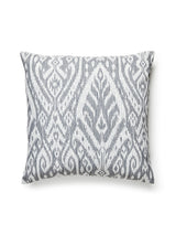 Scalamandre Borneo Ikat Outdoor 22 X 22 - Smoke Decorative Pillow