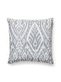 Scalamandre Borneo Ikat Outdoor 22 X 22 - Smoke Decorative Pillow