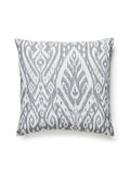 Scalamandre Borneo Ikat Outdoor 22 X 22 - Smoke Decorative Pillow