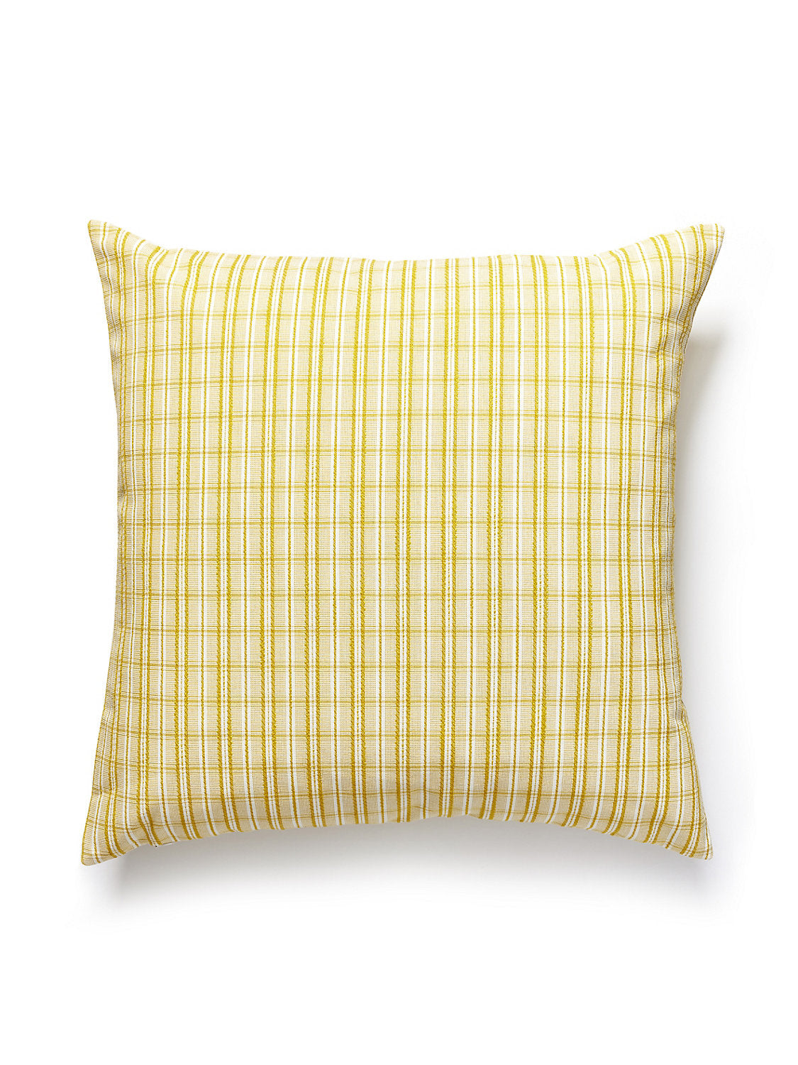 Scalamandre Check Please Outdoor 22 X 22 - Goldenrod Decorative Pillow