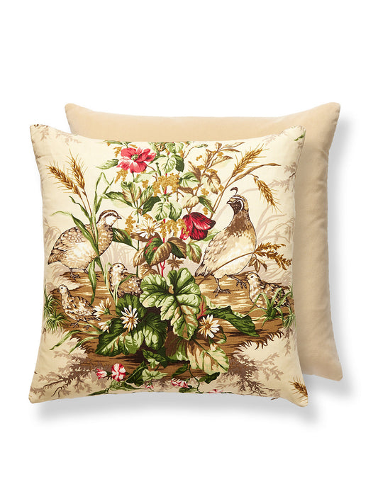 Scalamandre Edwin's Covey 22 X 22 - Multi on Sisal Decorative Pillow