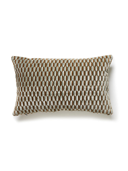 Scalamandre Allegra Velvet 14 X 22 - Mineral Decorative Pillow