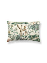 Scalamandre Kelmescott Hand Block 14 X 22 - Leaf on Ivory Decorative Pillow