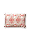 Scalamandre Farrah Print 14 X 22 - Coral Spice Decorative Pillow