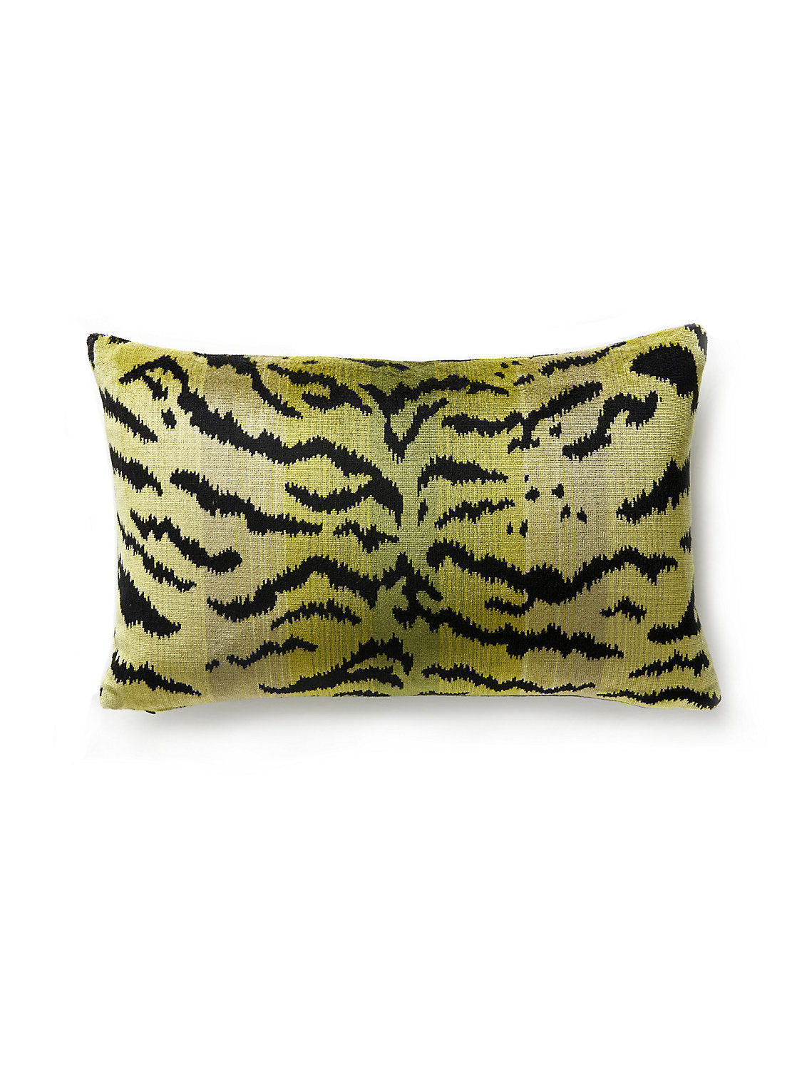 Scalamandre Tigre 14 X 22 - Greens & Black Decorative Pillow