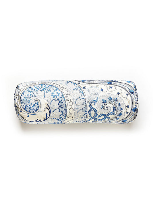 Scalamandre Malabar Paisley 21 X 7 - Porcelain Decorative Pillow