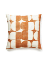 Scalamandre Rift Linen Print 22 X 22 - Marigold Decorative Pillow
