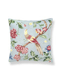 Scalamandre Orienteaux 22 X 22 - Rose & Blue on Glacier Blue Decorative Pillow