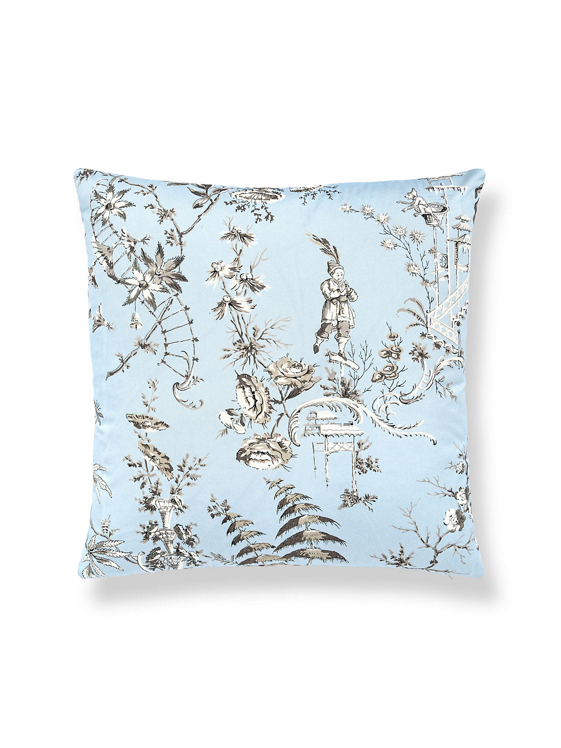 Scalamandre Nanjing 22 X 22 - Sky Decorative Pillow