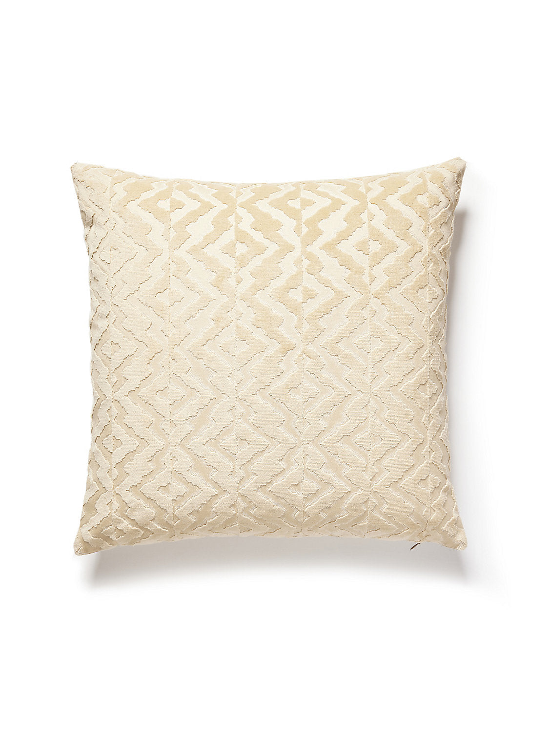 Scalamandre Echo Velvet 22 X 22 - Chamois Decorative Pillow