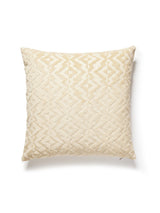 Scalamandre Echo Velvet 22 X 22 - Chamois Decorative Pillow