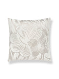Scalamandre Deco Flower 22 X 22 - Pearl Grey Decorative Pillow