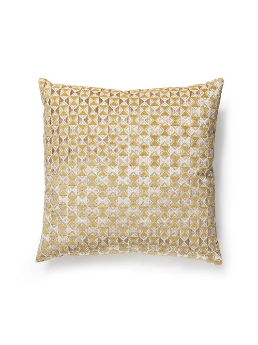 Scalamandre Parlor Velvet 22 X 22 - Butter Pecan Decorative Pillow