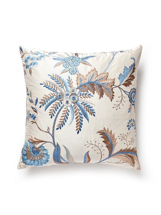 Scalamandre Seraphine 22 X 22 - Sky and Stone Decorative Pillow
