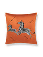 Scalamandre Zebras Embroidered 22 X 22 - Clementine Decorative Pillow