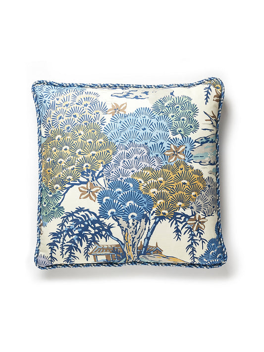 Scalamandre Sea of Trees 22 X 22 - Blue Ridge Decorative Pillow