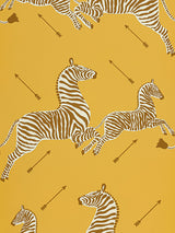 Scalamandre Zebras Zanzibar Gold Wallcovering