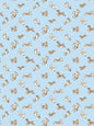 Scalamandre Fete De Chien Light Blue and Suede Wallcovering