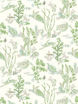 Scalamandre Garparilla Vinyl II Seaweed Wallcovering