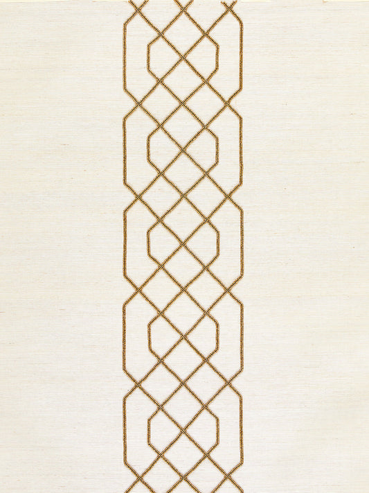 Scalamandre Adelaide Beaded Sisal Burnished Gold Wallcovering