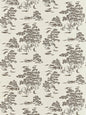 Scalamandre Katsura Embroidered Toile Bark Wallcovering