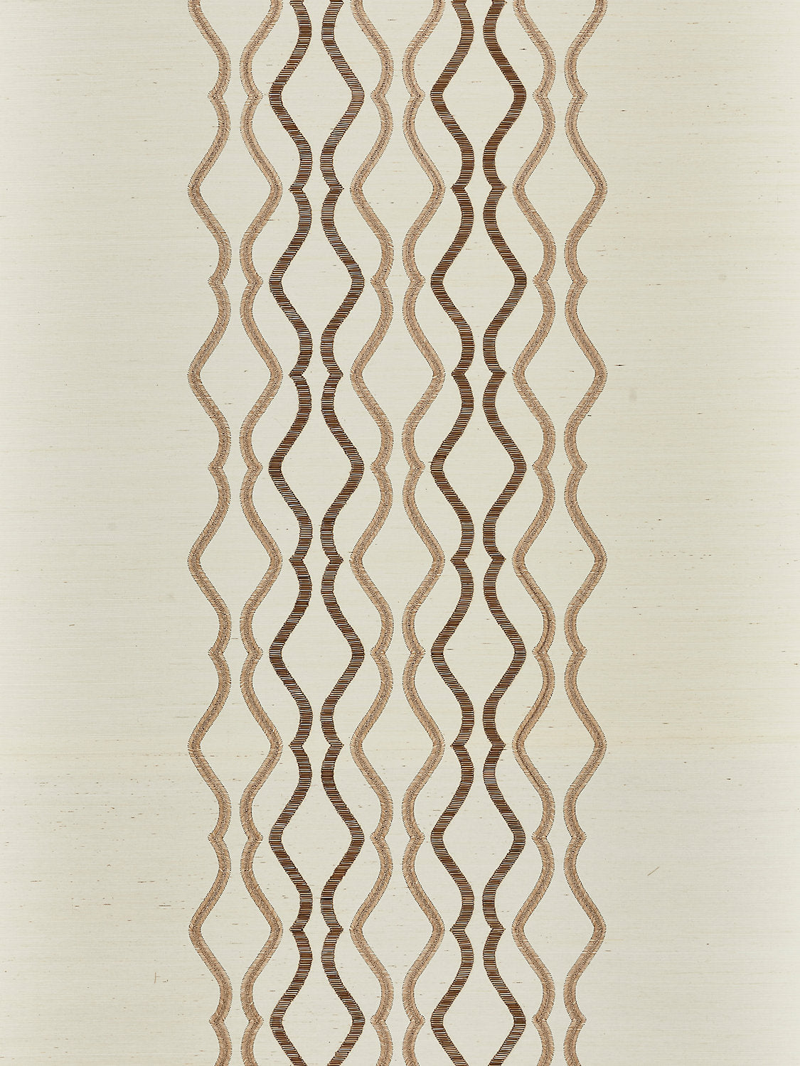 Scalamandre Valentina Embellished Sisal Shell Wallcovering